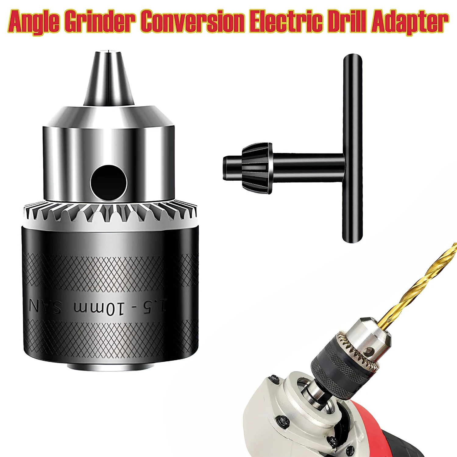 Angle Grinder To Electric Drill Conversion Collets Kit Drill Chuck Adapter for Metal Wood Drilling Hole Power Tool Accessories
Angle Grinder To Electric Drill Conversion Collets Kit Drill Chuck Adapter for Metal Wood Drilling Hole Power Tool Accessories
