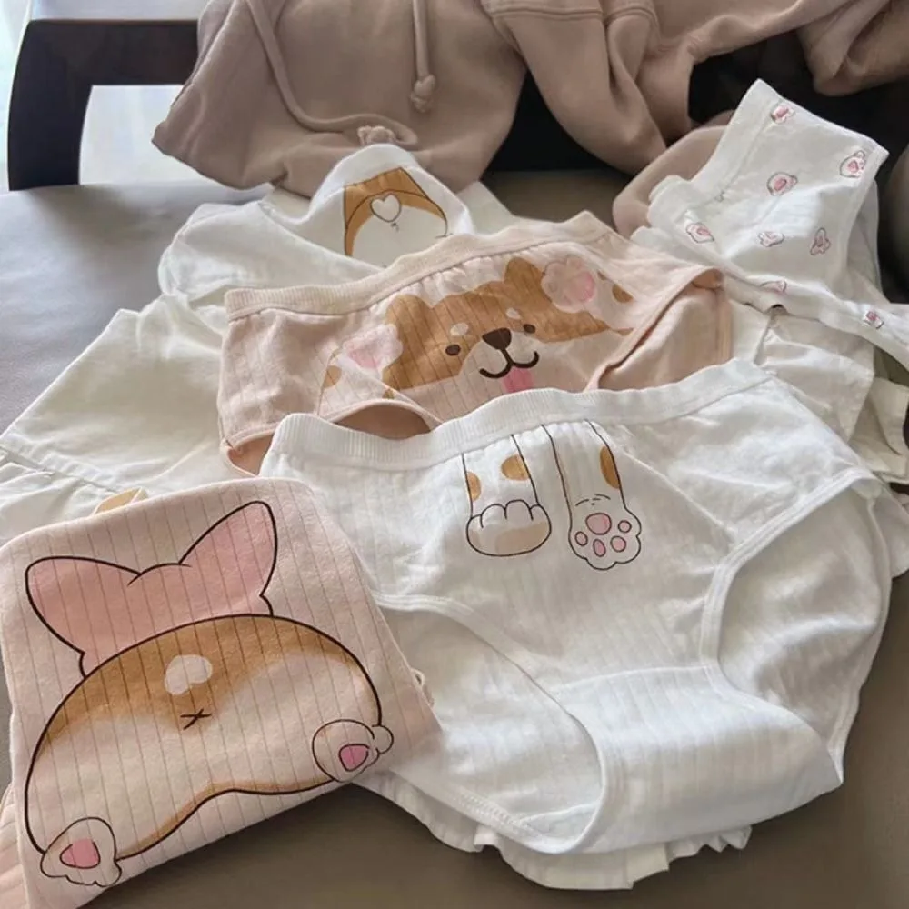 Smooth Simple Cute Underpants Animal Sport Kawaii Stripe Briefs Corgi Underwear Korean Style Lingerie Women Panties
Smooth Simple Cute Underpants Animal Sport Kawaii Stripe Briefs Corgi Underwear Korean Style Lingerie Women Panties