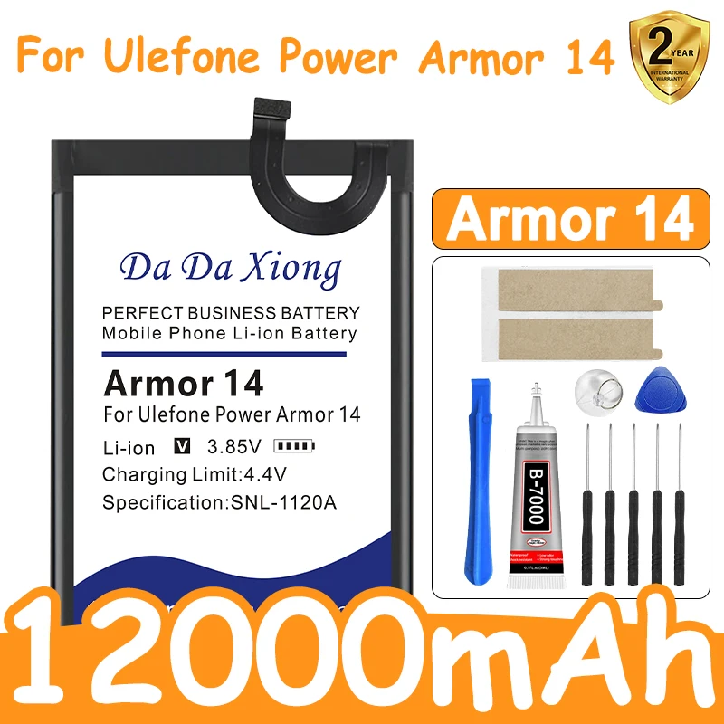 Аккумулятор DaDaXiong 3.85V 3097 высокой емкости 12000 мАч для смартфона Ulefone Power Armor 14
Аккумулятор DaDaXiong 3.85V 3097 высокой емкости 12000 мАч для смартфона Ulefone Power Armor 14