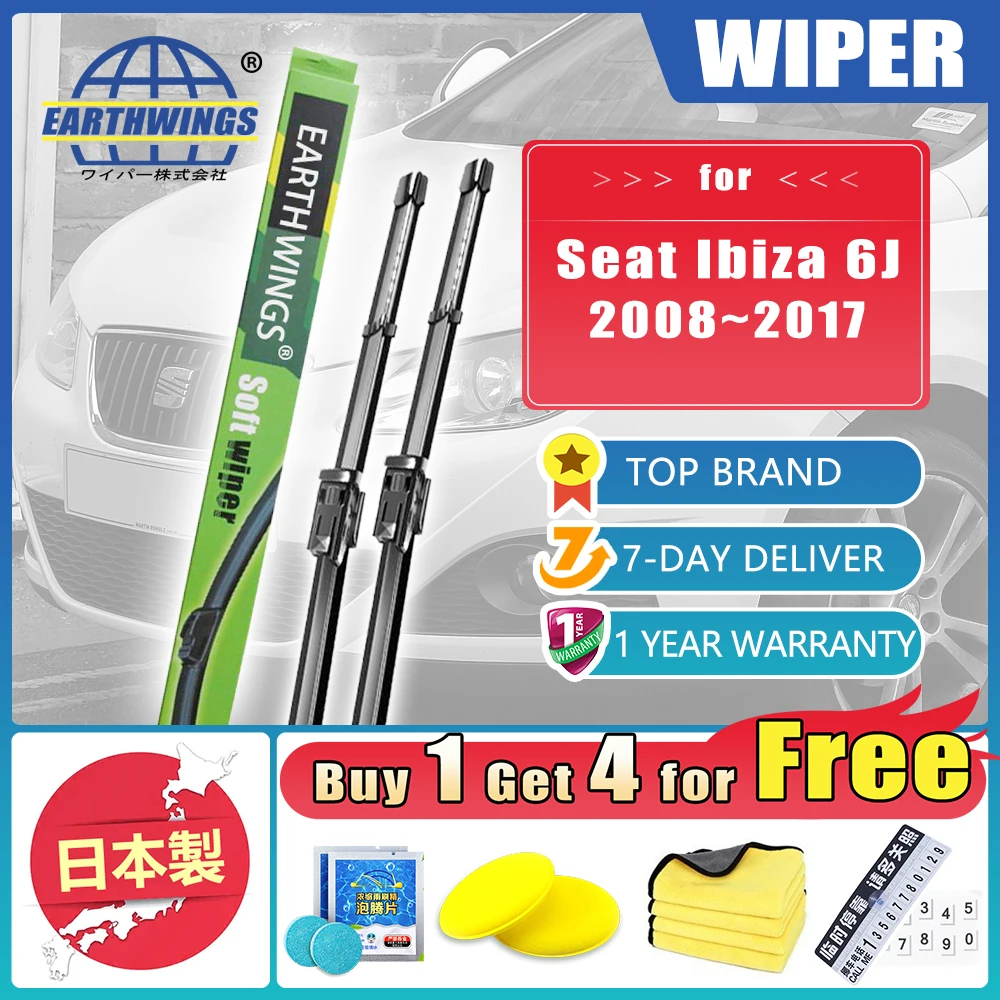 For Seat Ibiza 6J 2008 2009 2010 2011 2012 2013 2014 2015 2016 2017 Front Wiper Blades Brushes Windscreen Car Accessories Washer
For Seat Ibiza 6J 2008 2009 2010 2011 2012 2013 2014 2015 2016 2017 Front Wiper Blades Brushes Windscreen Car Accessories Washer