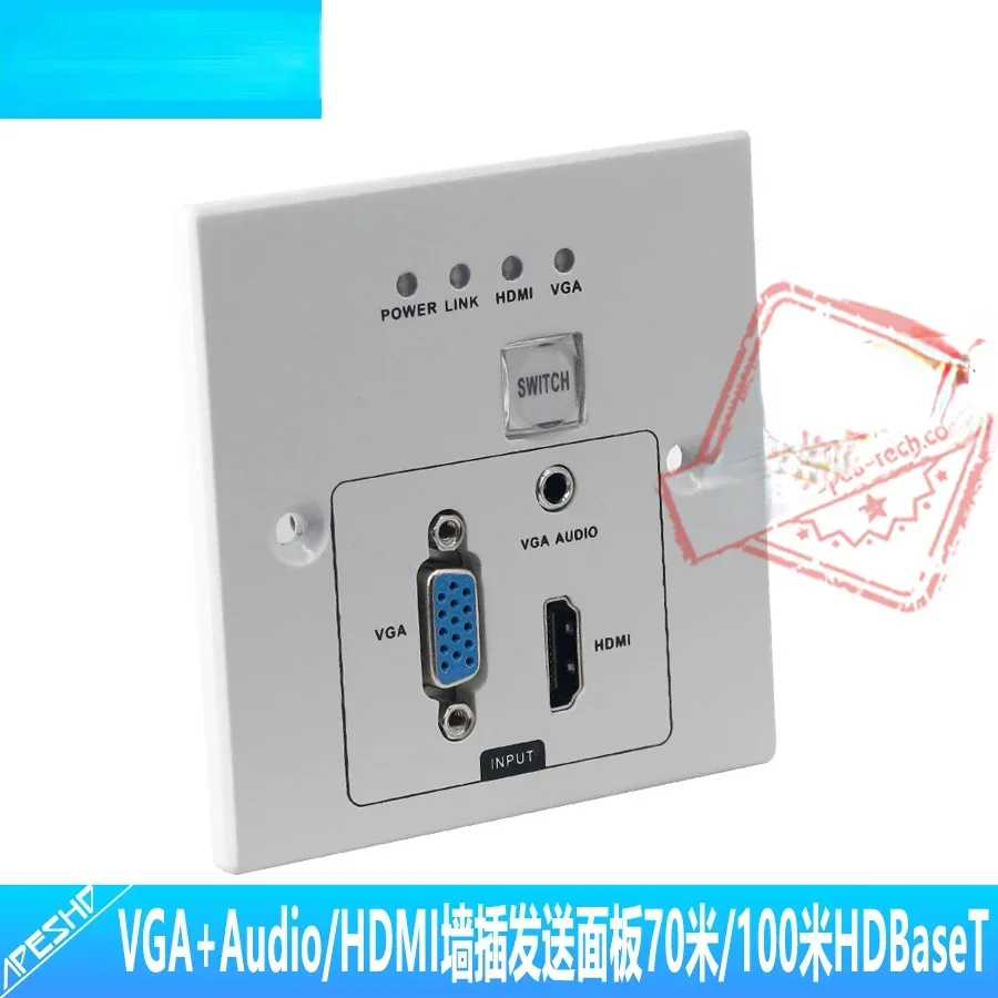 HDMI/VGA + Независимый аудио HDBaseT удлинитель сетевого кабеля 100 м 86 панельный передатчик POC источник питания инструменты 3070 м
HDMI/VGA + Независимый аудио HDBaseT удлинитель сетевого кабеля 100 м 86 панельный передатчик POC источник питания инструменты 3070 м