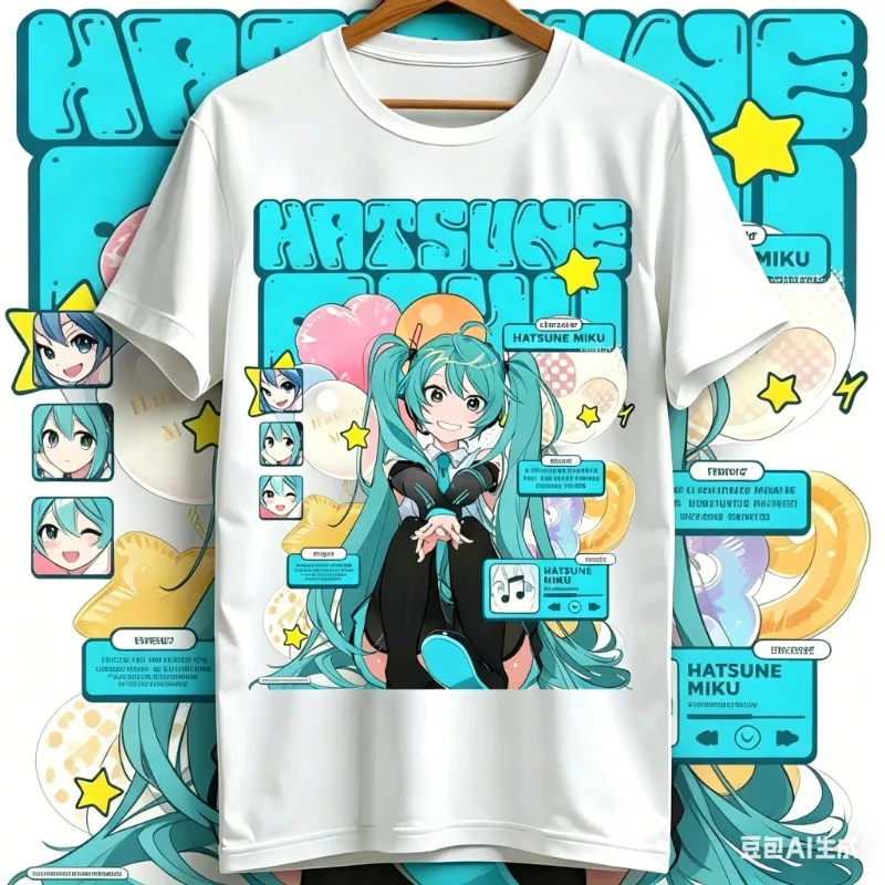 2026 Kawaii Miku T-Shirt Cute Vocaloid Anime Graphic Tee Casual Short Sleeve Tops for Girls Women Men's Shirts Woman t-shirts
2026 Kawaii Miku T-Shirt Cute Vocaloid Anime Graphic Tee Casual Short Sleeve Tops for Girls Women Men's Shirts Woman t-shirts