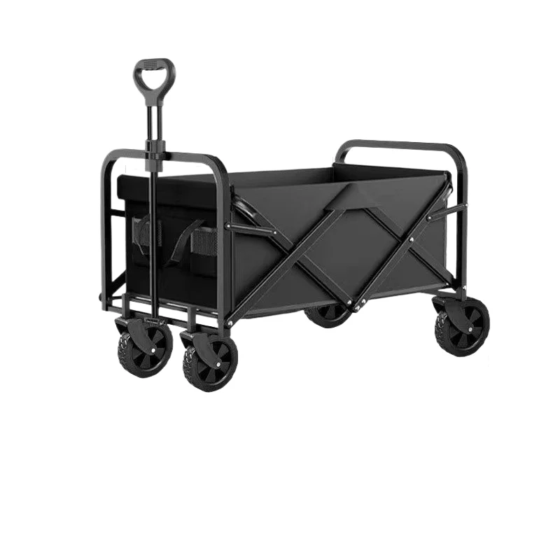 Folding Beach Cart Lightweight Black Metal Construction Heavy Duty Outdoor Wonder Wagon Collapsible Utility Trolley with Carry B
Folding Beach Cart Lightweight Black Metal Construction Heavy Duty Outdoor Wonder Wagon Collapsible Utility Trolley with Carry B