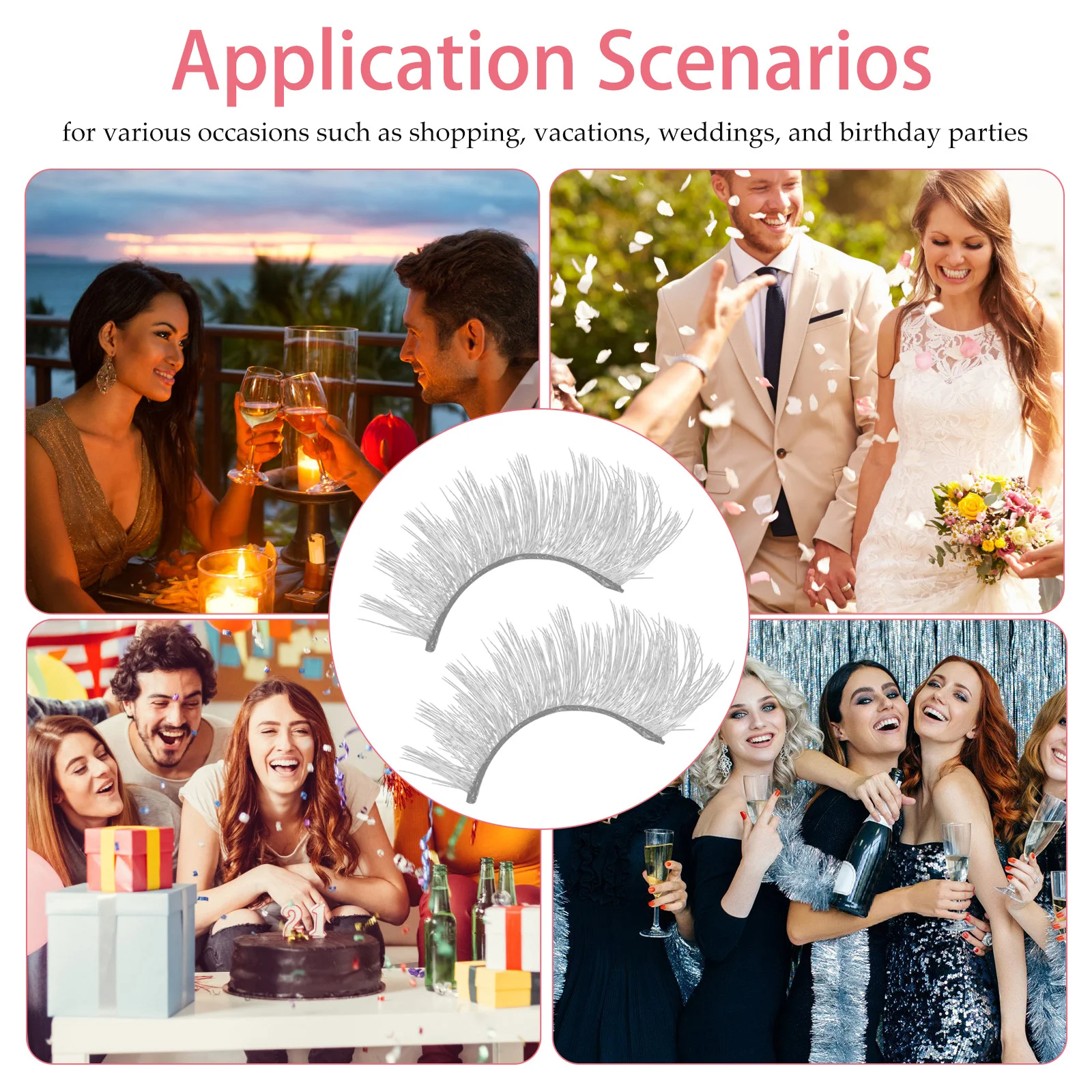 3Pairs Fake Eyelash Artificial Fiber Lashes Reusable Lightweight Comfortable Makeup Lash Strip Set Bulk Holiday Style
3Pairs Fake Eyelash Artificial Fiber Lashes Reusable Lightweight Comfortable Makeup Lash Strip Set Bulk Holiday Style