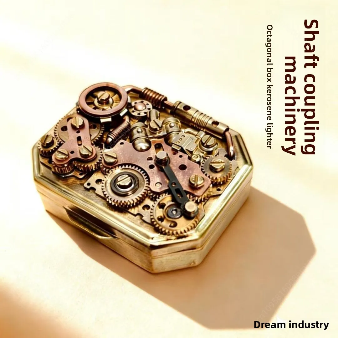 New Steampunk Mechanical Octagonal Box Lighter, Retro Gear Connected Lighter, Cigarette Accessories, Shell Lighter Series
New Steampunk Mechanical Octagonal Box Lighter, Retro Gear Connected Lighter, Cigarette Accessories, Shell Lighter Series