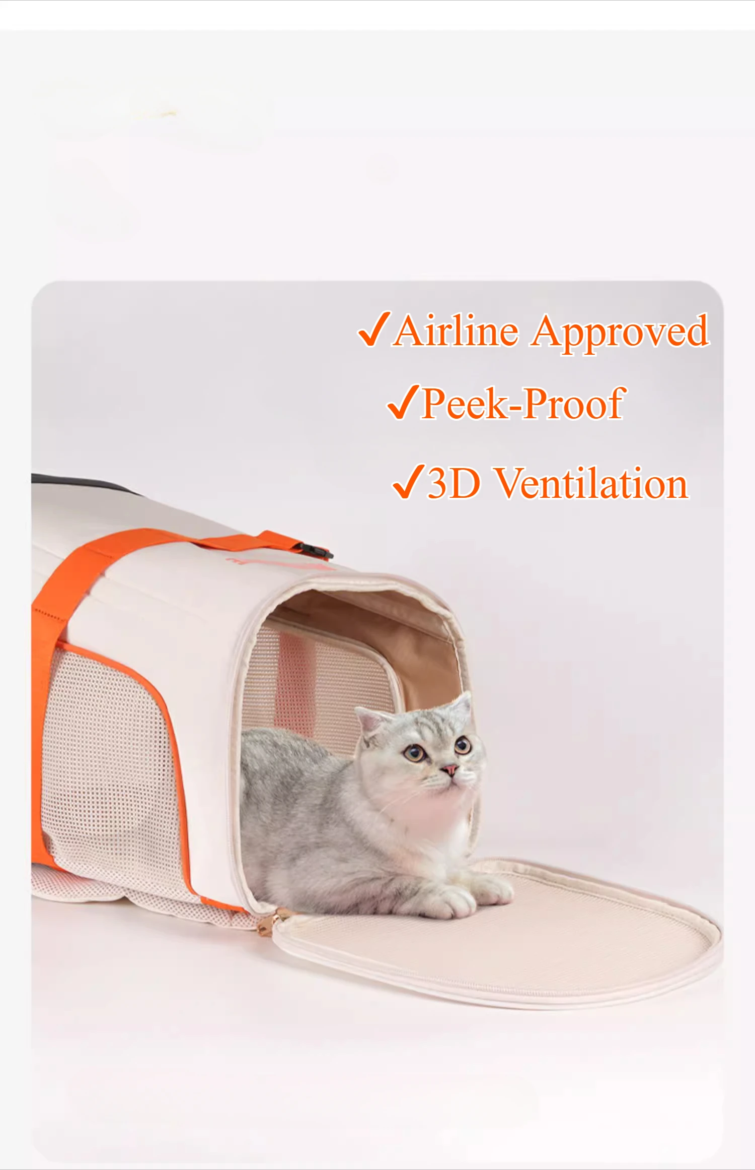 Lightweight Cat Backpack Pet Carrier-Anti-Stress Breathable&Peek-Proof Design-Adjustable Shoulder Straps,for Dogs,Cats,Travel
Lightweight Cat Backpack Pet Carrier-Anti-Stress Breathable&Peek-Proof Design-Adjustable Shoulder Straps,for Dogs,Cats,Travel