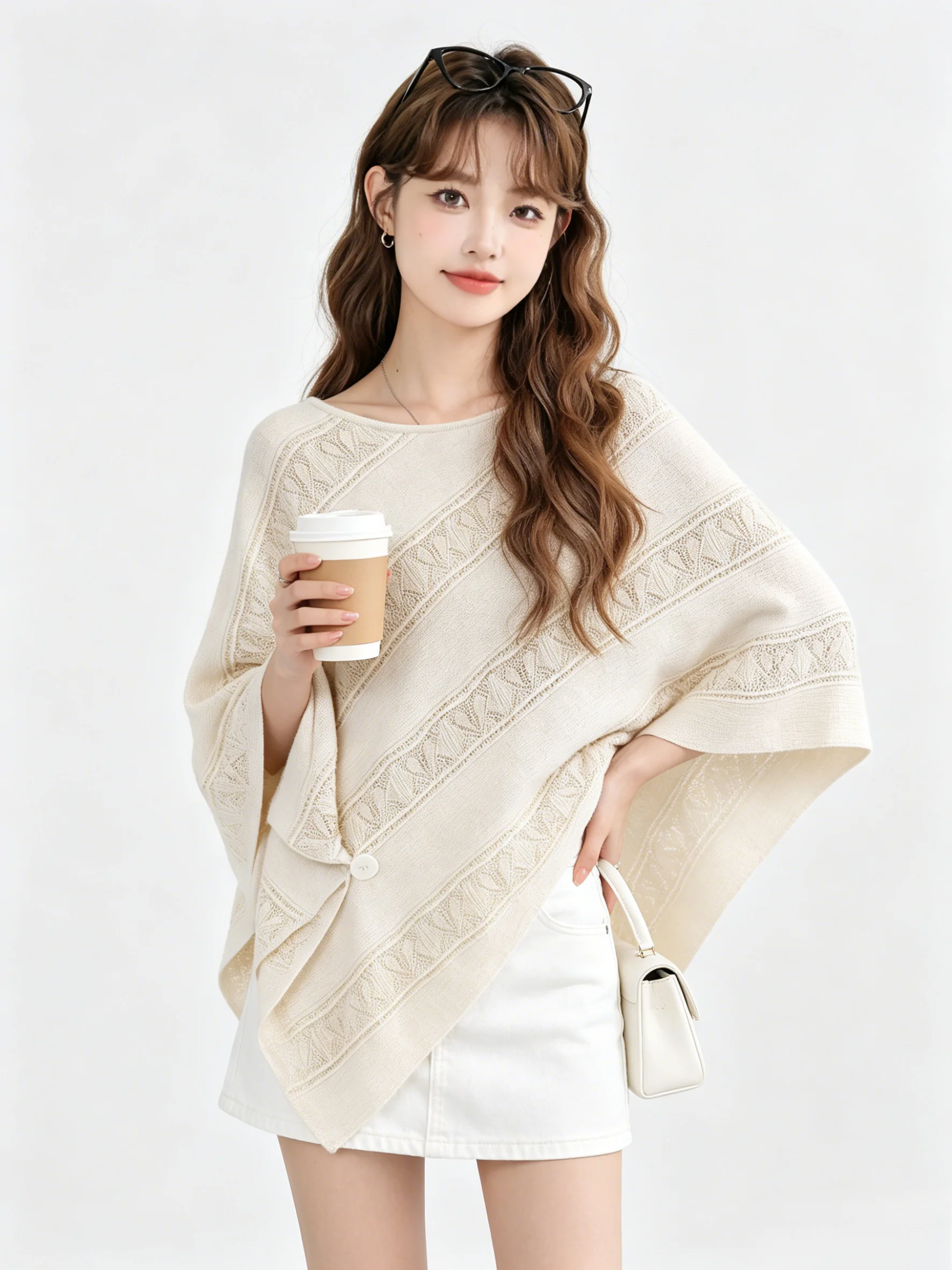 Younger Looking Knitted Top with Button Design And Batwing Sleeves in Oatmeal Color Summer New Style Korean Standard Fit Tshirt
Younger Looking Knitted Top with Button Design And Batwing Sleeves in Oatmeal Color Summer New Style Korean Standard Fit Tshirt