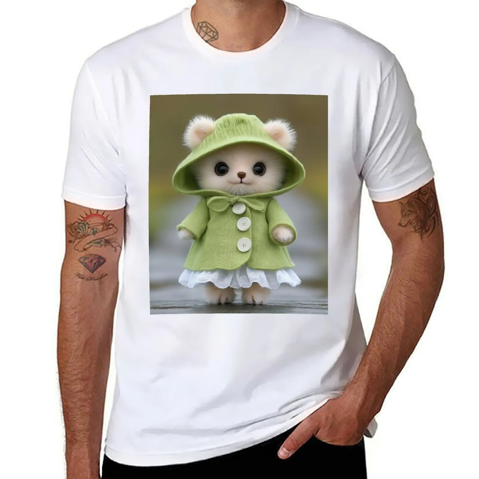 Little bear with green coat and hat T-Shirt graphic t shirts for man man graphic t shirt T-Shirt 
Little bear with green coat and hat T-Shirt graphic t shirts for man man graphic t shirt T-Shirt