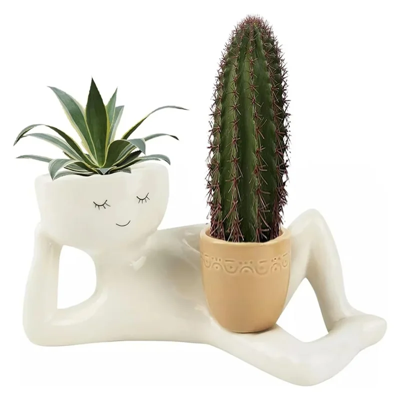 Lazy Guy Planter Resinlazy Little Character Flowerpot Succulent Planter Lying Down Resin Unique Lying Down Figure Garden-A74P
Lazy Guy Planter Resinlazy Little Character Flowerpot Succulent Planter Lying Down Resin Unique Lying Down Figure Garden-A74P