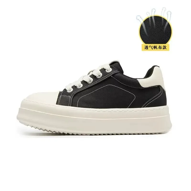 Breathable Canvas Skate Shoes Men Casual Thick Sole Height Increasing 8Cm Platform Sneakers Trend Couple Daily Walking Footwear
Breathable Canvas Skate Shoes Men Casual Thick Sole Height Increasing 8Cm Platform Sneakers Trend Couple Daily Walking Footwear