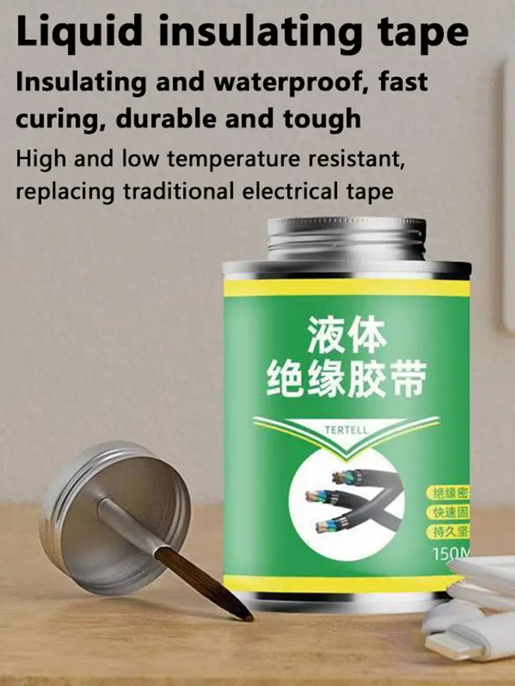 Liquid Insulation Tape Cable Wire Waterproof Sealant Flame-retardant High-temperature Resistant Anti-leakage Drip-proof Adhesive
Liquid Insulation Tape Cable Wire Waterproof Sealant Flame-retardant High-temperature Resistant Anti-leakage Drip-proof Adhesive