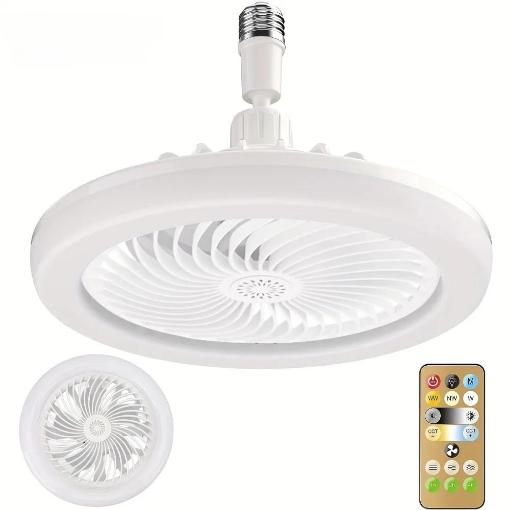 10inch LED Ceiling Fan Light, Silent & Modern Design, 3000K-6000K, Multi-Directional, Remote Control Included-Sleek White Finish
10inch LED Ceiling Fan Light, Silent & Modern Design, 3000K-6000K, Multi-Directional, Remote Control Included-Sleek White Finish