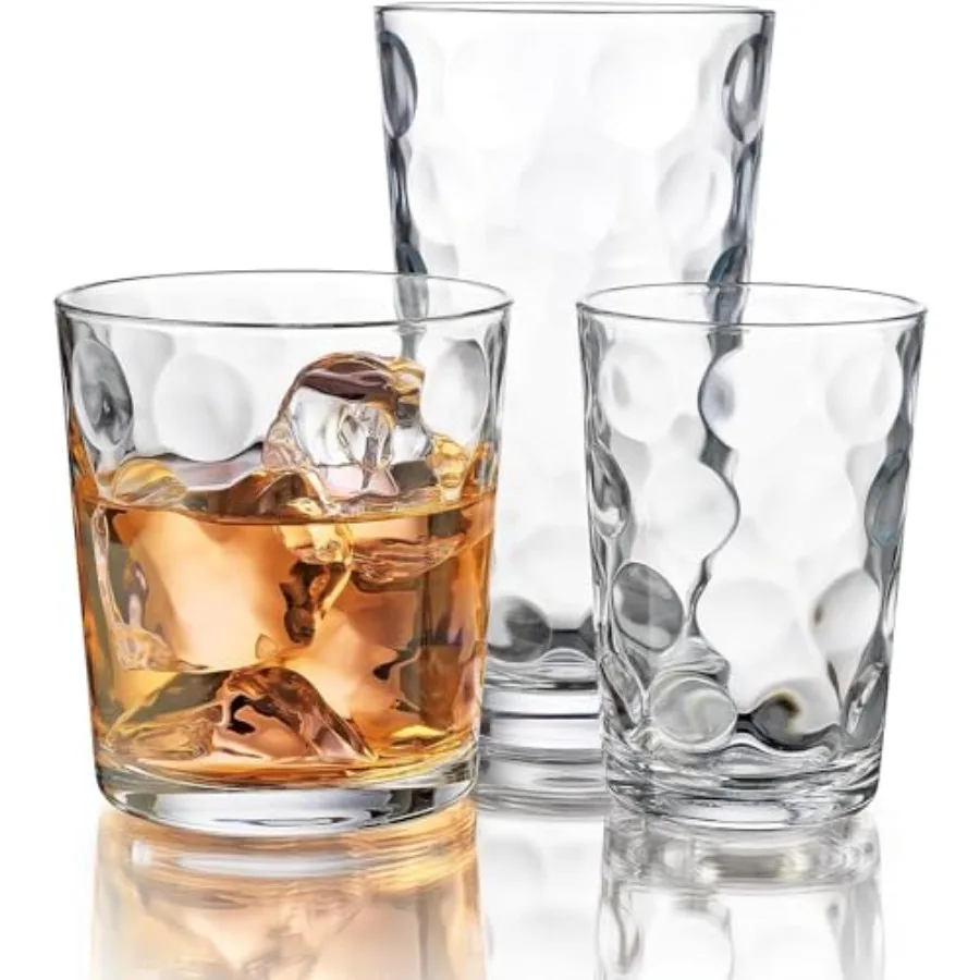 12-pc Galaxy Glassware - Drinking Glasses, Mixed Drinkware Set. Highball 17 oz. Rock 13 oz. Juice 7 oz. Glass Tumblers
12-pc Galaxy Glassware - Drinking Glasses, Mixed Drinkware Set. Highball 17 oz. Rock 13 oz. Juice 7 oz. Glass Tumblers