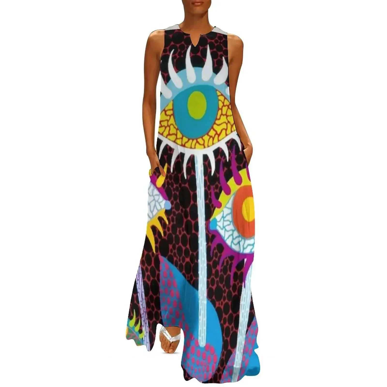 Yayoi Kusama - Four Eyes Long Dress fairy dress dress for woman Dresses dresses ladies 2025 summer
Yayoi Kusama - Four Eyes Long Dress fairy dress dress for woman Dresses dresses ladies 2025 summer