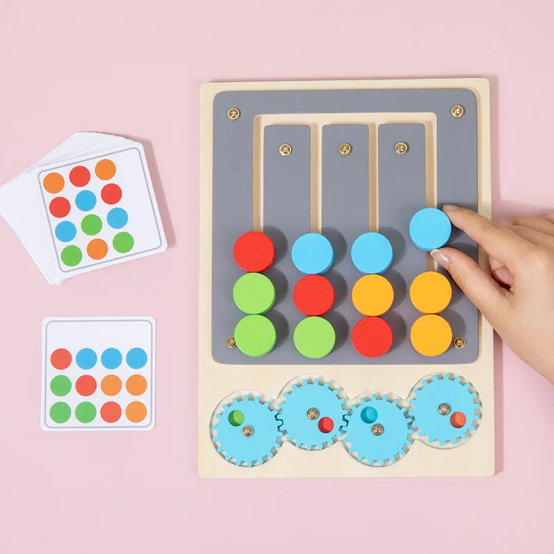 Wooden Montessori Colors Gear Cognitive Matching Game Logical Training Early Learning Educational Toys For Children Kids
Wooden Montessori Colors Gear Cognitive Matching Game Logical Training Early Learning Educational Toys For Children Kids