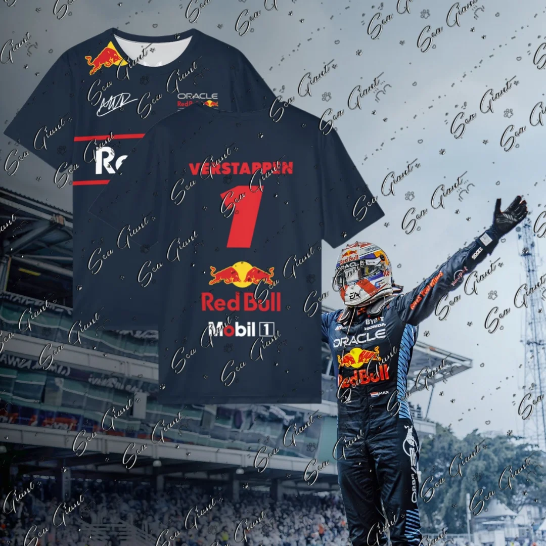 Новая мужская быстросохнущая футболка с локомотивом F1 Racing Max Verstappen No. 1, спортивные удобные дышащие короткие рукава с принтом
Новая мужская быстросохнущая футболка с локомотивом F1 Racing Max Verstappen No. 1, спортивные удобные дышащие короткие рукава с принтом