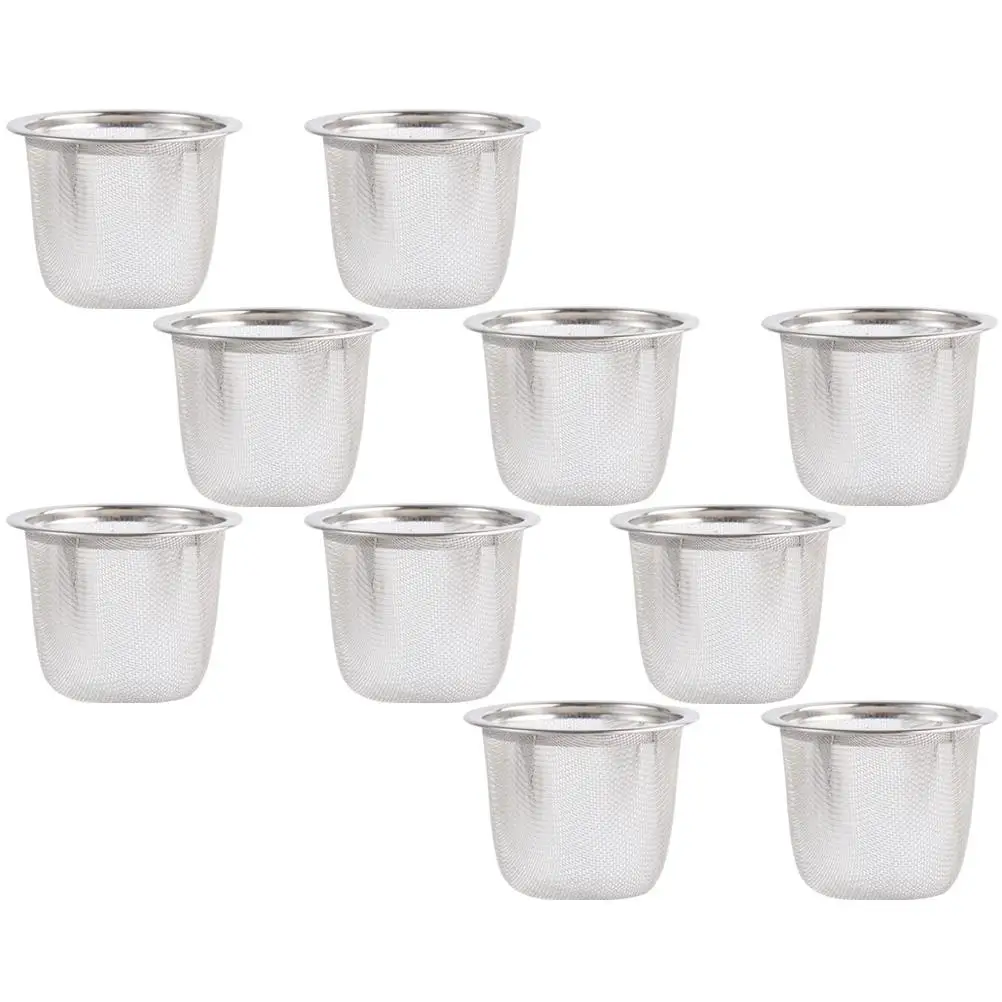 10 Pcs Tea Filter Strainer Stainless Steel Fine Mesh Coffee Infuser Pots Basket Diffuser Sifter Brewer Loose Leaf
10 Pcs Tea Filter Strainer Stainless Steel Fine Mesh Coffee Infuser Pots Basket Diffuser Sifter Brewer Loose Leaf