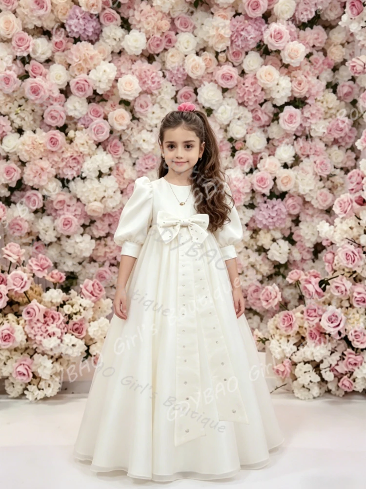 Flower Girls Drees Satin Floor-Length Formal Evening Dress One Shoulder Party Prom Gowns Girls Party Dress Customized
Flower Girls Drees Satin Floor-Length Formal Evening Dress One Shoulder Party Prom Gowns Girls Party Dress Customized