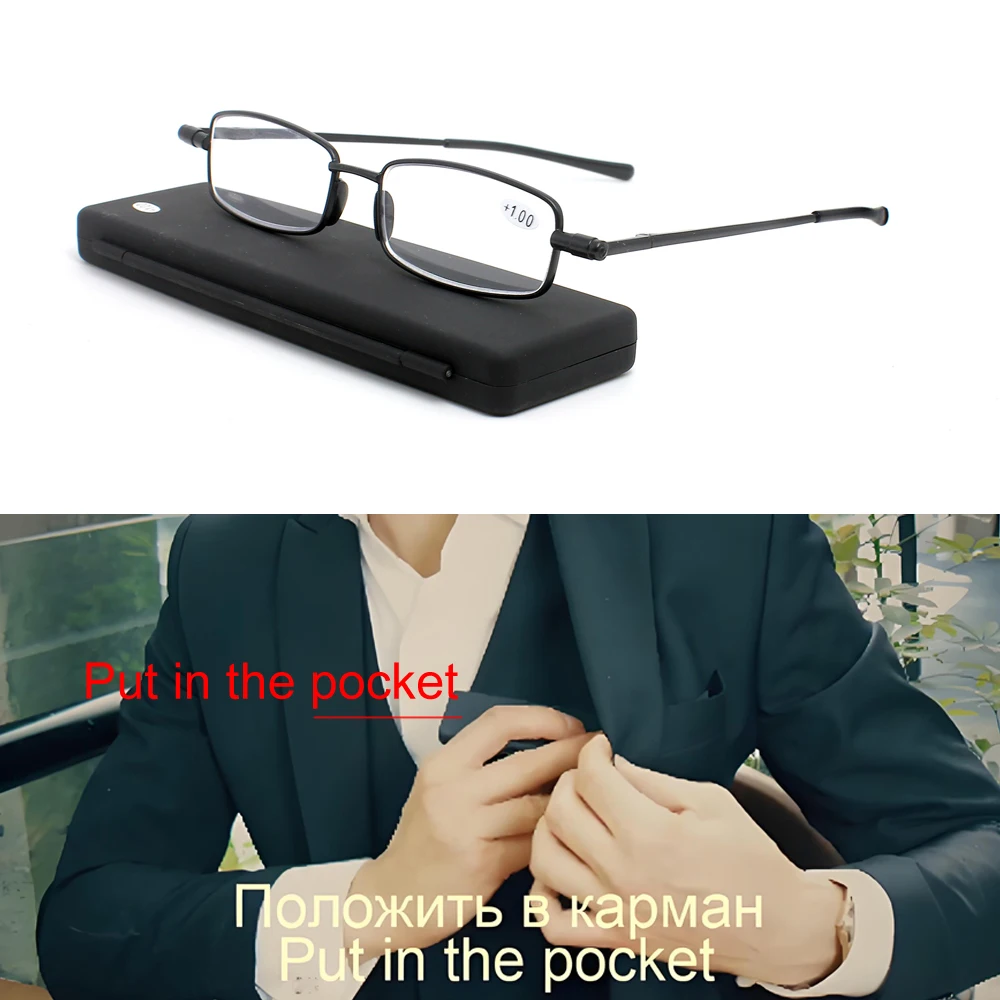 Ultra Thin Reading Glasses men with Portable Flat Case Lightweight Metal Frame Portable Readers for Clear Vision +1.00 to +3.50
Ultra Thin Reading Glasses men with Portable Flat Case Lightweight Metal Frame Portable Readers for Clear Vision +1.00 to +3.50