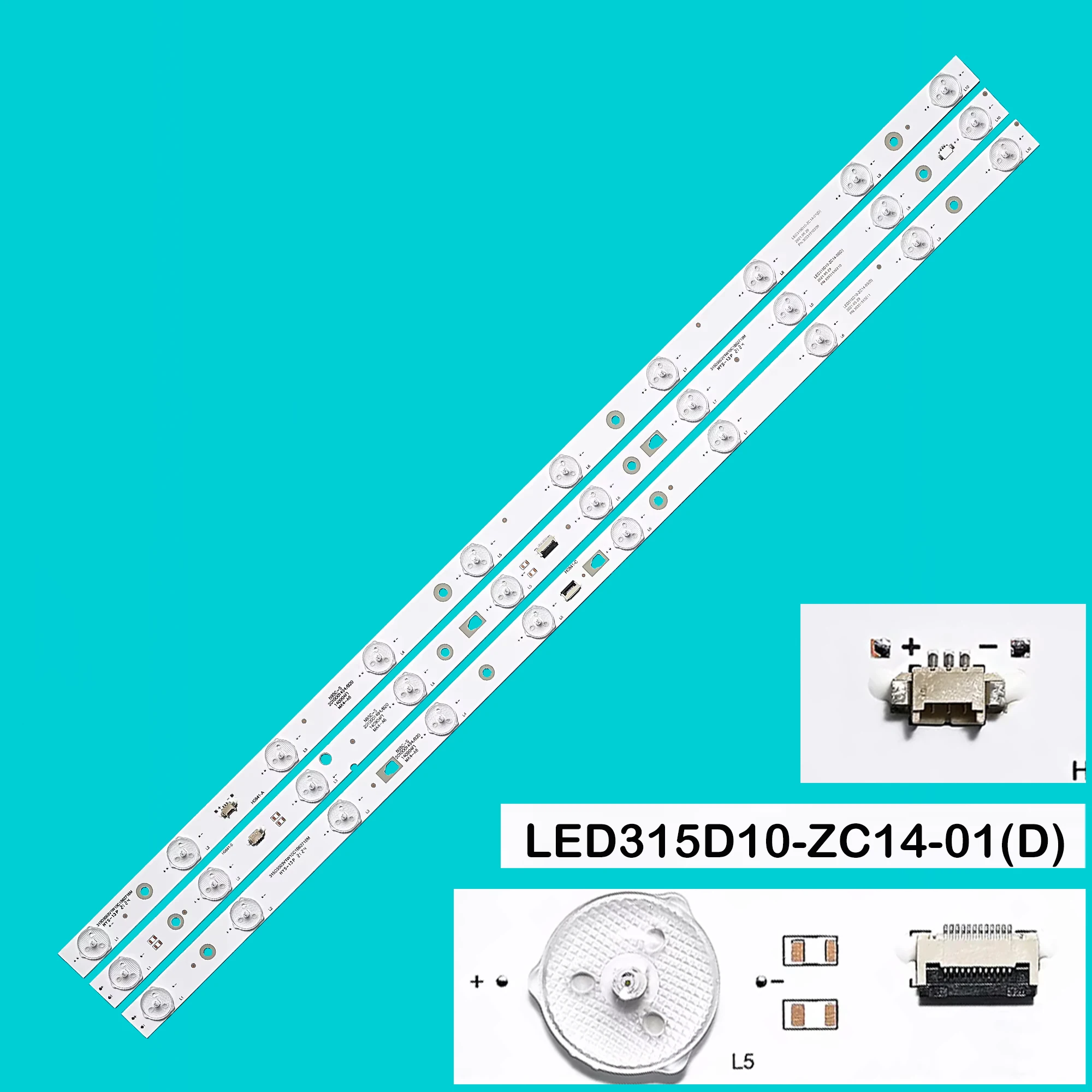 LED Backlight Strip for LE32M600 LE32TE5 LE32D8810 Mystery MTV-3229LA2 LD32U3100 LE32F3000W LED315D10-ZC14-01 02 03
LED Backlight Strip for LE32M600 LE32TE5 LE32D8810 Mystery MTV-3229LA2 LD32U3100 LE32F3000W LED315D10-ZC14-01 02 03