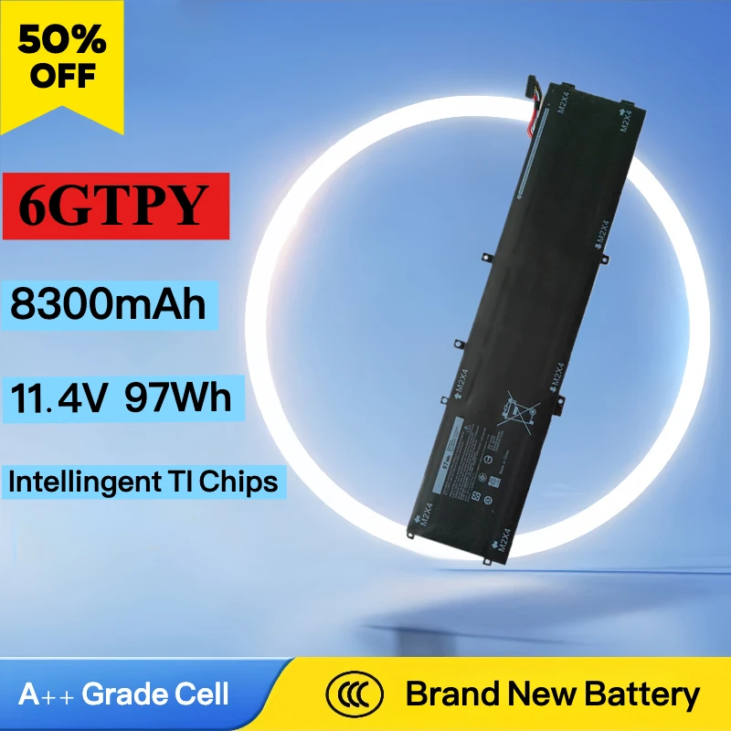 2025 Brand New 6GTPY Laptop Battery Supplier D-ell Laptop Batteries 6GTPY Battery for D-ell X-ps 15 9560 D-ell M5510 Series
2025 Brand New 6GTPY Laptop Battery Supplier D-ell Laptop Batteries 6GTPY Battery for D-ell X-ps 15 9560 D-ell M5510 Series