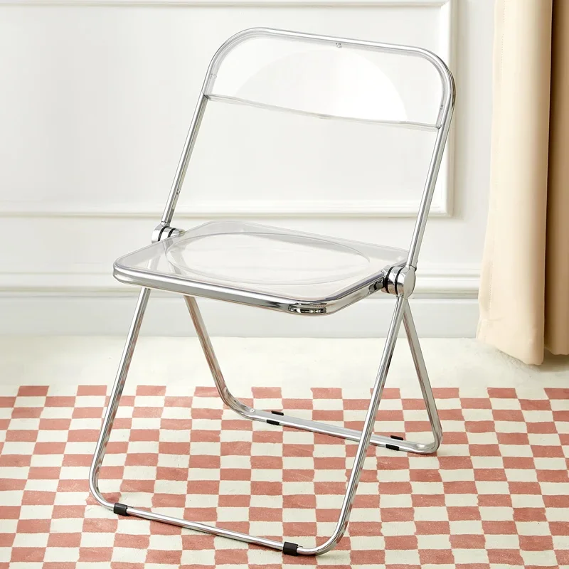 Fashion Stool Cosmetic Chair Photo Chair Portable Home Folding Chair Acrylic Dining Transparent
Fashion Stool Cosmetic Chair Photo Chair Portable Home Folding Chair Acrylic Dining Transparent