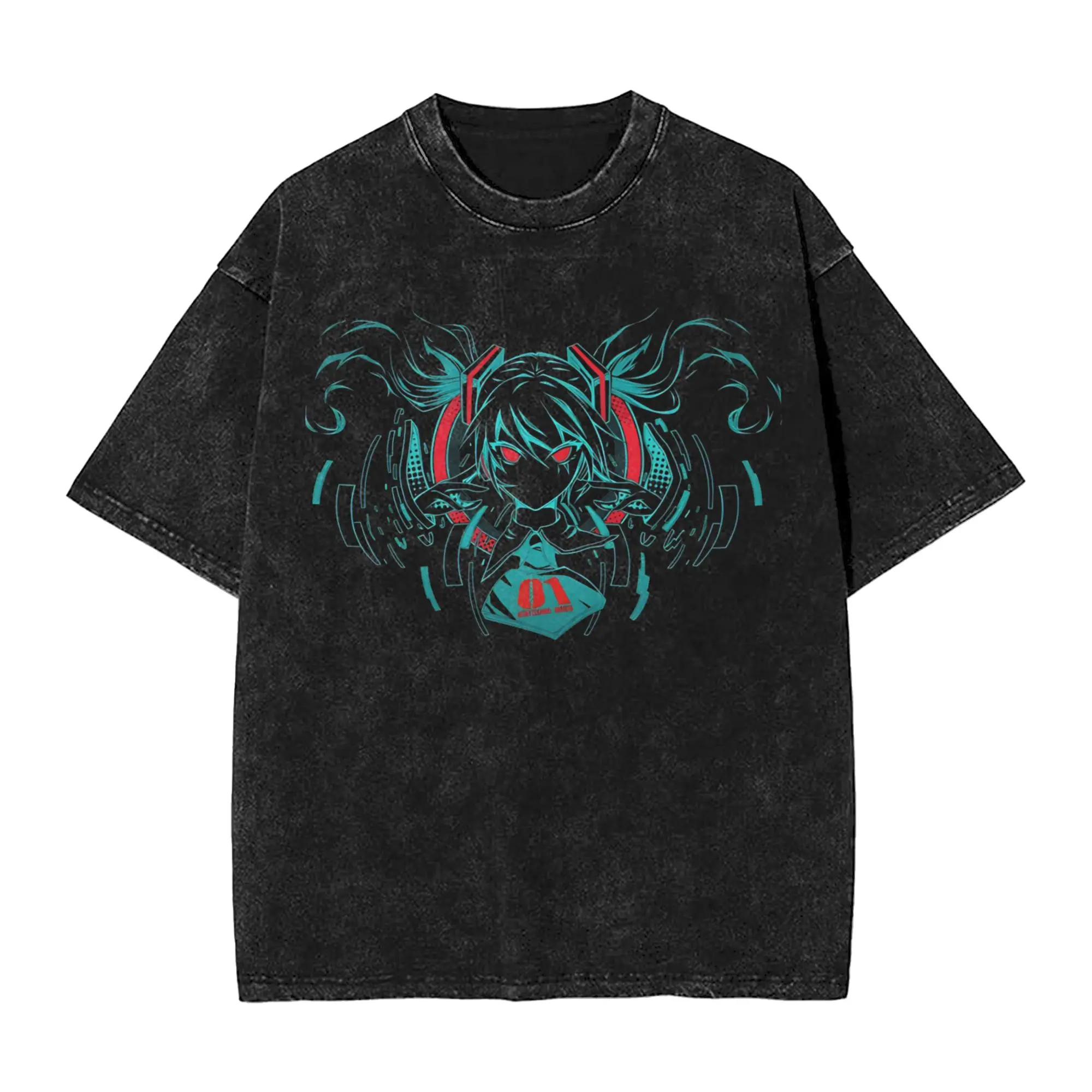 Hatsune Miku Digital Diva Vintage Washed T Shirt Men Women's Cotton Vintage T-Shirts O Neck Tees Short Sleeve Tops Party
Hatsune Miku Digital Diva Vintage Washed T Shirt Men Women's Cotton Vintage T-Shirts O Neck Tees Short Sleeve Tops Party