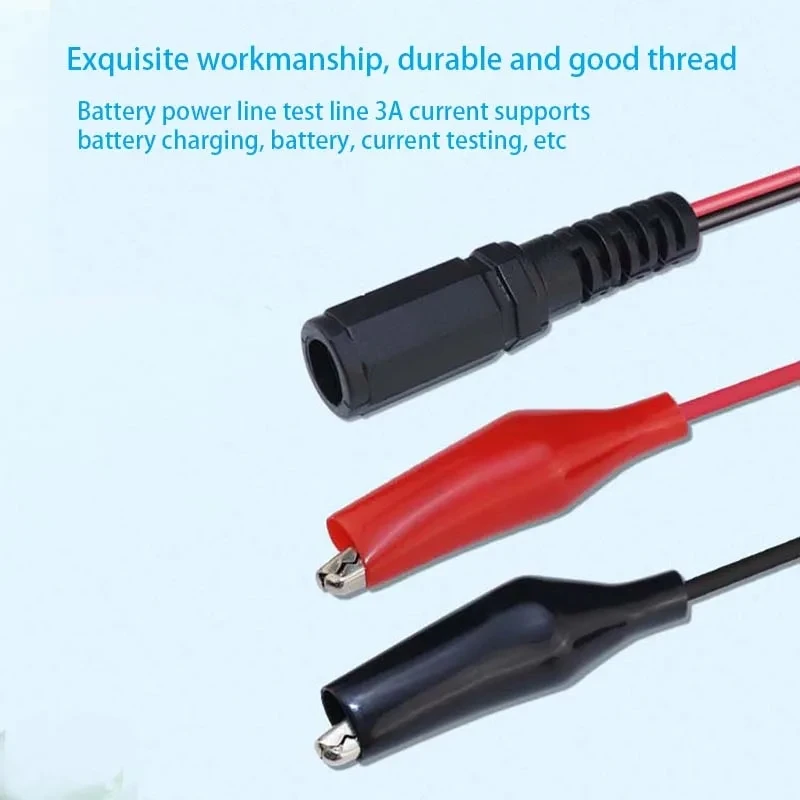 DC Female Crocodile Clip Battery Charging Wire Red And Black Clip Wire Battery Power Wire Test Wire 3A Current 
DC Female Crocodile Clip Battery Charging Wire Red And Black Clip Wire Battery Power Wire Test Wire 3A Current