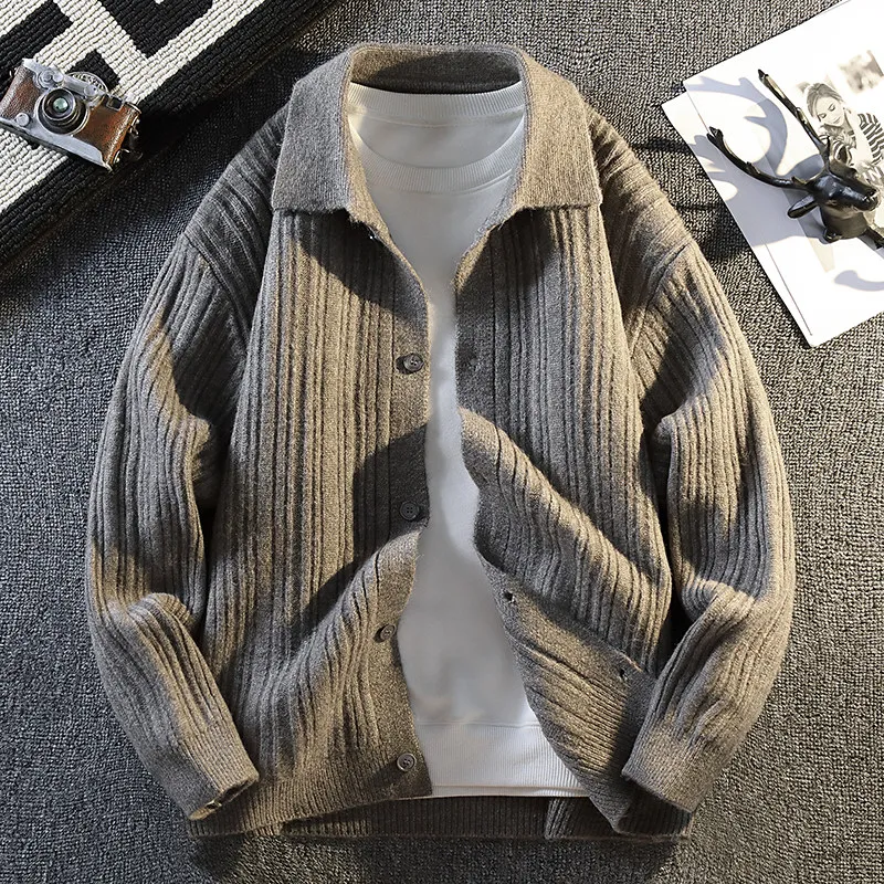 Autumn Winter Loose Fit Knitted Cardigan Sweater for Teens And Men Casual Collared Versatile Large Size Student Faion
Autumn Winter Loose Fit Knitted Cardigan Sweater for Teens And Men Casual Collared Versatile Large Size Student Faion