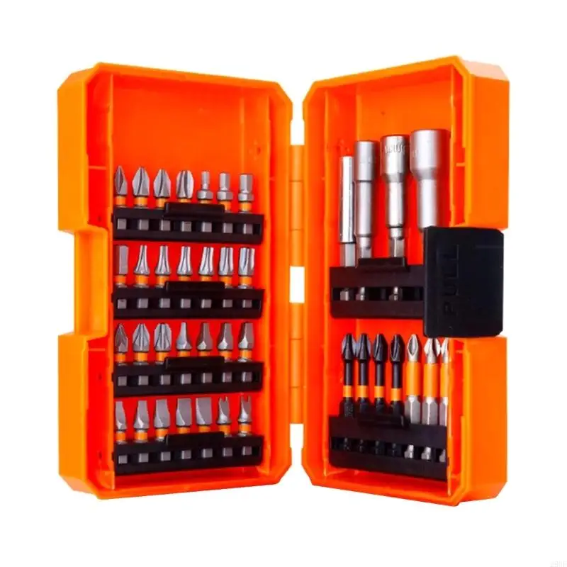 28GF Set of 39 Multipurpose Screwdriver Drill Bit Set with Socket and Connecting Rod for Various Home Projects
28GF Set of 39 Multipurpose Screwdriver Drill Bit Set with Socket and Connecting Rod for Various Home Projects