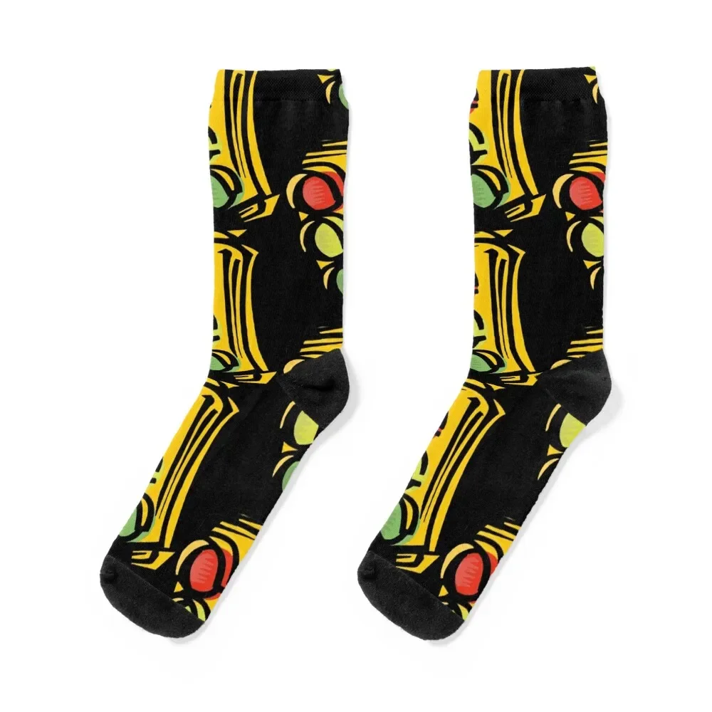 Red light Green light Traffic Socks professional running floor golf colored Socks Men Women's
Red light Green light Traffic Socks professional running floor golf colored Socks Men Women's
