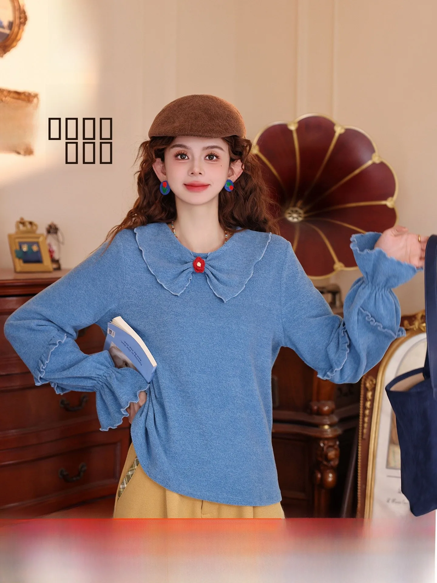 Chen Jiajie Glass Clear Sea Vintage Long Sve женский базовый топ, свободный универсальный осенне-зимний топ для похудения, прямая трубка
Chen Jiajie Glass Clear Sea Vintage Long Sve женский базовый топ, свободный универсальный осенне-зимний топ для похудения, прямая трубка