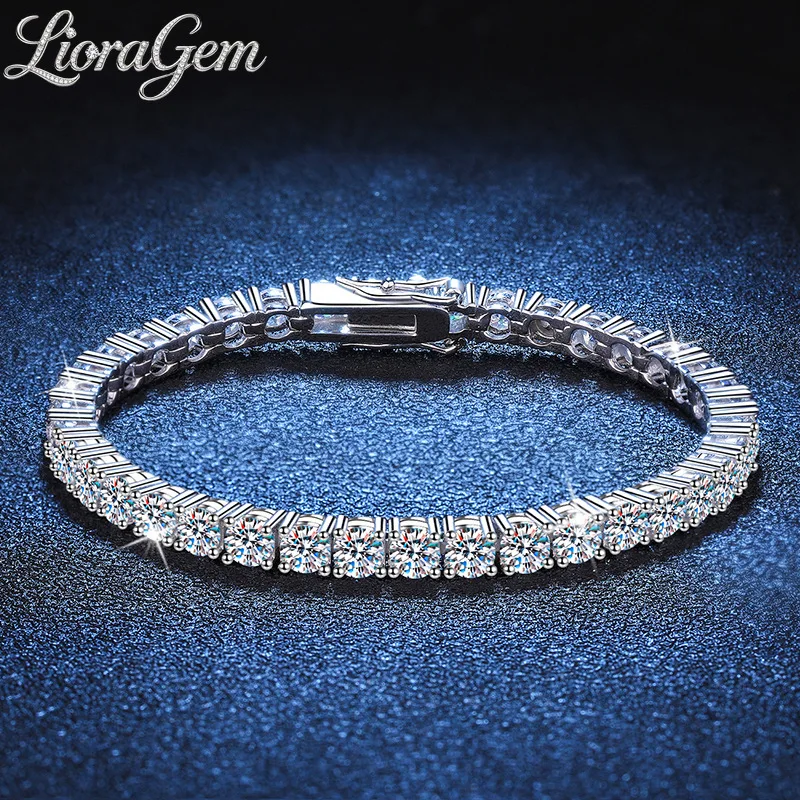 LioraGem Men's Full-Row Moissanite Tennis Bracelet, Hip-Hop-Style Moissanite Bracelet with Star-Studded Design Platinum PT950
LioraGem Men's Full-Row Moissanite Tennis Bracelet, Hip-Hop-Style Moissanite Bracelet with Star-Studded Design Platinum PT950