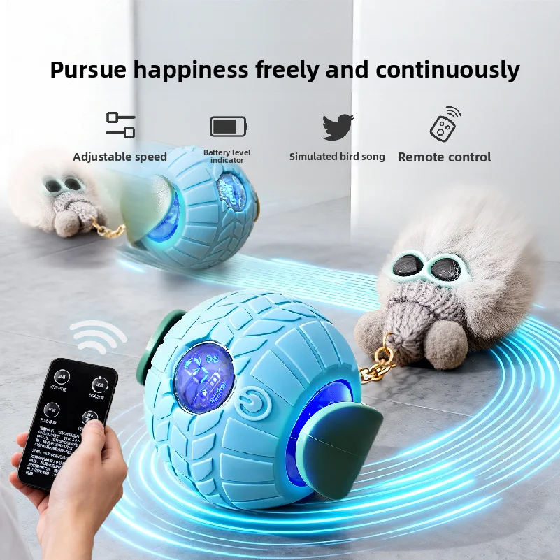 Intelligent pet toy ball electronic pet interactive toy moving ball USB puppy automatic moving bounce gift cat products.
Intelligent pet toy ball electronic pet interactive toy moving ball USB puppy automatic moving bounce gift cat products.