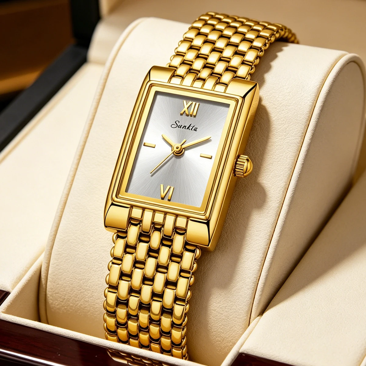 SUNKTA Square Watch for Women Quartz Ladies Wristwatches Stainless Steel Women Small Dial Watch Luxury Casual Fashion Watches
SUNKTA Square Watch for Women Quartz Ladies Wristwatches Stainless Steel Women Small Dial Watch Luxury Casual Fashion Watches