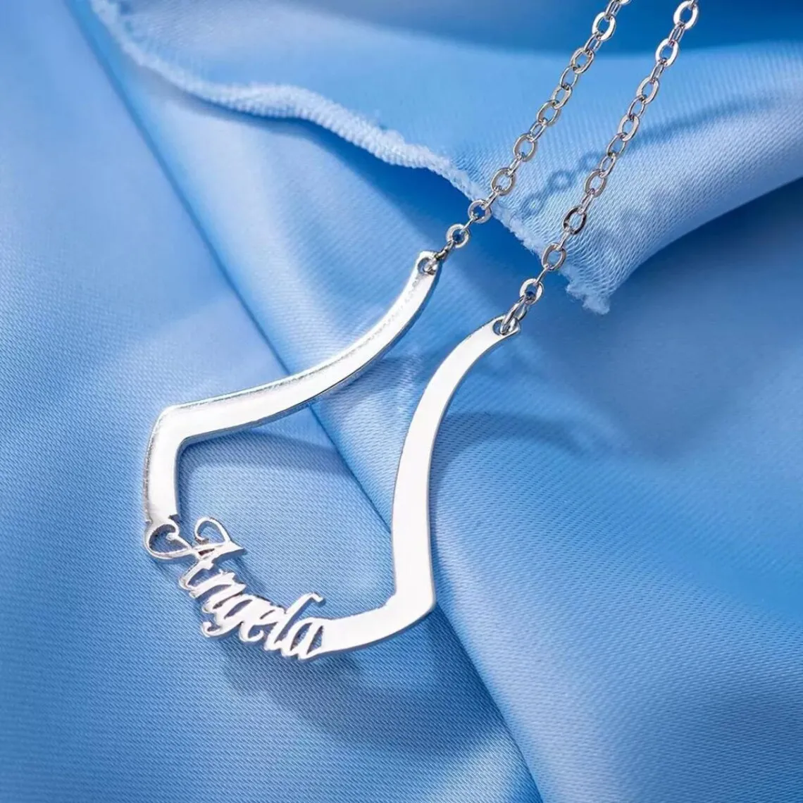 Custom Wedding Ring Holder Necklace Silver Ring Keeper Necklace Name Pendant Stainless Steel Charm Necklace Couples Gifts
Custom Wedding Ring Holder Necklace Silver Ring Keeper Necklace Name Pendant Stainless Steel Charm Necklace Couples Gifts