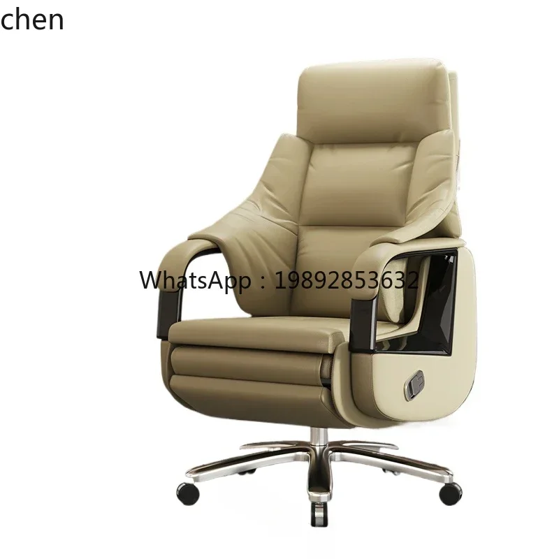 H8- Massage leather electric boss chair ergonomic chair comfortable sedentary office computer chair
H8- Massage leather electric boss chair ergonomic chair comfortable sedentary office computer chair