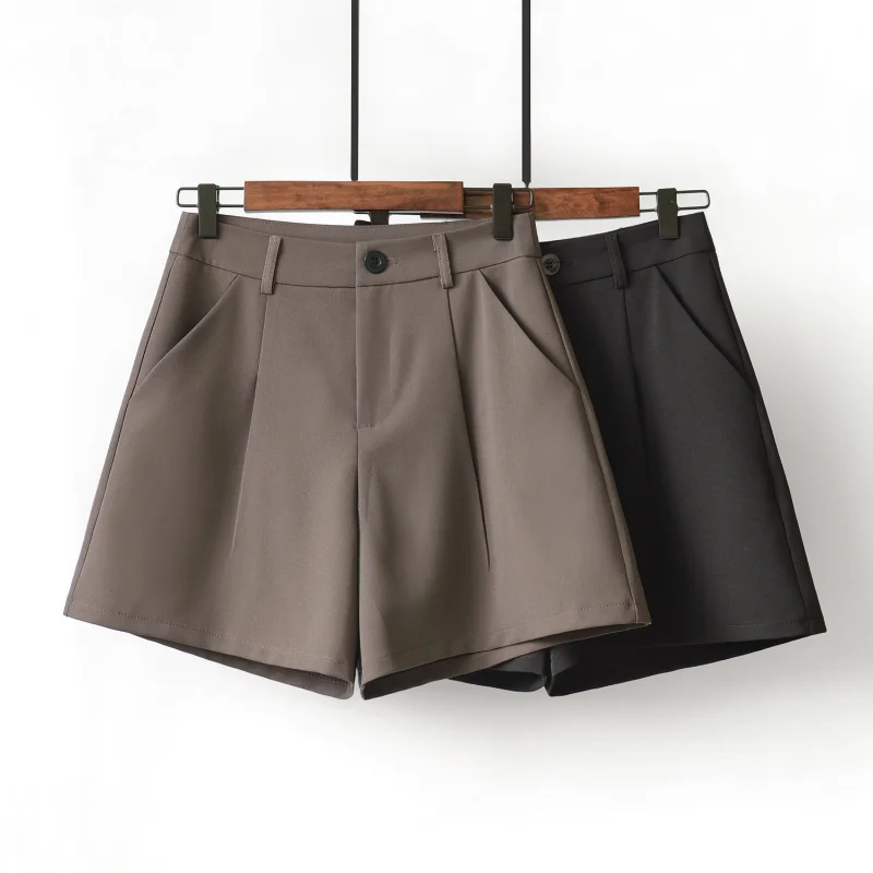 High Waist Suit Shorts Women For Summer Draping Thin Loose Wide Leg Slim Suit Chiffon A- line Office Ladies Shorts Woman
High Waist Suit Shorts Women For Summer Draping Thin Loose Wide Leg Slim Suit Chiffon A- line Office Ladies Shorts Woman