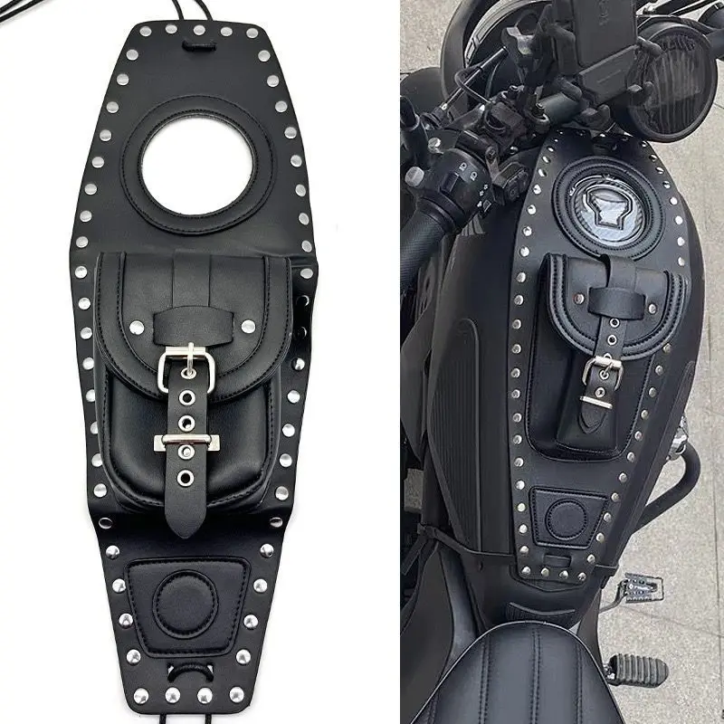 Motorcycle Studded PU Leather Tank Chap Cover Panel Pad Bib Bra Bag for Davidson 883 1200 XL Sportster Waterproof Fuel Pouch
Motorcycle Studded PU Leather Tank Chap Cover Panel Pad Bib Bra Bag for Davidson 883 1200 XL Sportster Waterproof Fuel Pouch