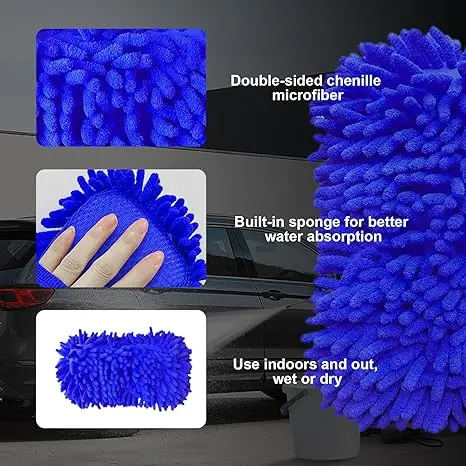 Microfibre Car Wash Sponge, Coral Velvet Car Wash Sponge can be Used for Trucks, SUVs, RVs, Boats, Motorcycles (Blue)
Microfibre Car Wash Sponge, Coral Velvet Car Wash Sponge can be Used for Trucks, SUVs, RVs, Boats, Motorcycles (Blue)