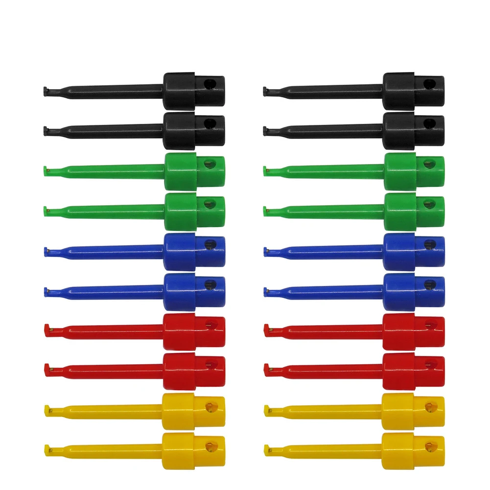 Test Probe For DIY Electrical Projects just got easier with 20pcs SMD IC Test Hook Clip Mini Grabber Insulated Copper
Test Probe For DIY Electrical Projects just got easier with 20pcs SMD IC Test Hook Clip Mini Grabber Insulated Copper