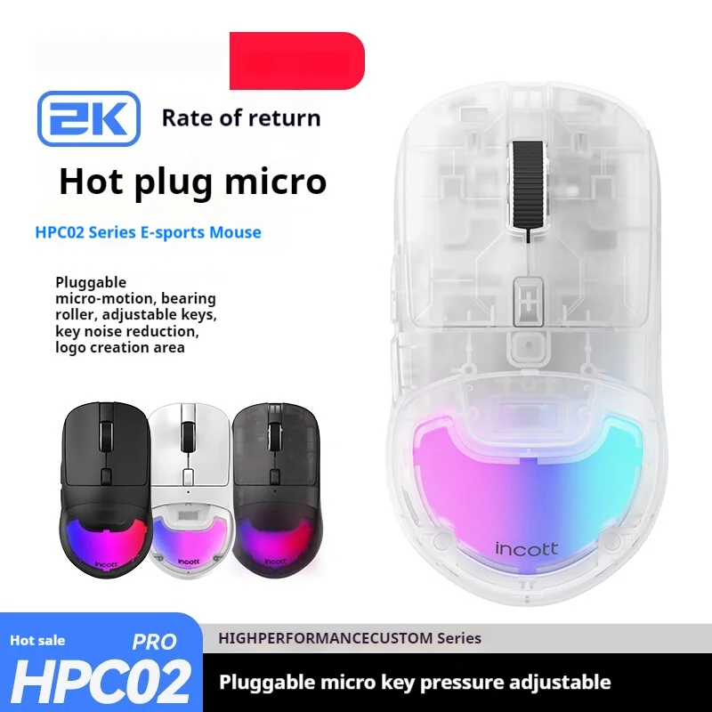 HPC02PRO Легкая беспроводная игровая мышь для офисного компьютера с микропереключателями с возможностью горячей замены Компьютерная периферия
HPC02PRO Легкая беспроводная игровая мышь для офисного компьютера с микропереключателями с возможностью горячей замены Компьютерная периферия