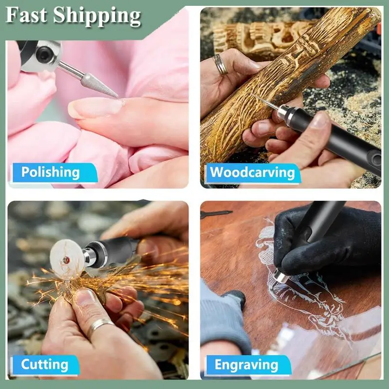 USB Rechargeable Engraving Pen With 36 Bits, Mini Electric Engraver Etching Machines Cordless Rotary Tools, Silver Easy To Use
USB Rechargeable Engraving Pen With 36 Bits, Mini Electric Engraver Etching Machines Cordless Rotary Tools, Silver Easy To Use