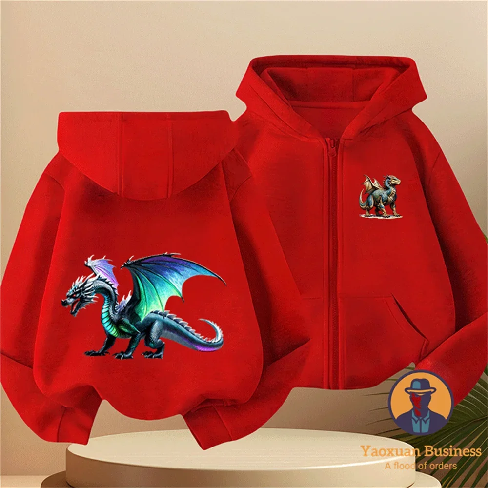 Comfort Fit 2D Funny Dinosaur Printed Zipper Hoodie Pure Cotton Leisure Daily Kidswear
Comfort Fit 2D Funny Dinosaur Printed Zipper Hoodie Pure Cotton Leisure Daily Kidswear