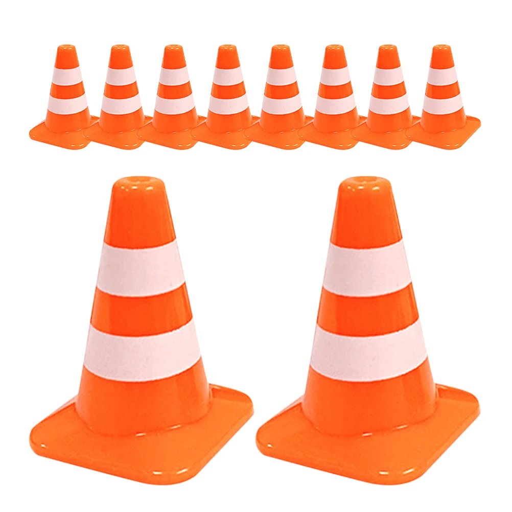 10 Pcs Miniature Traffic Cone Models PP Material Road Signs Toy Simulation Barricade Non Remote Control Vehicle
10 Pcs Miniature Traffic Cone Models PP Material Road Signs Toy Simulation Barricade Non Remote Control Vehicle
