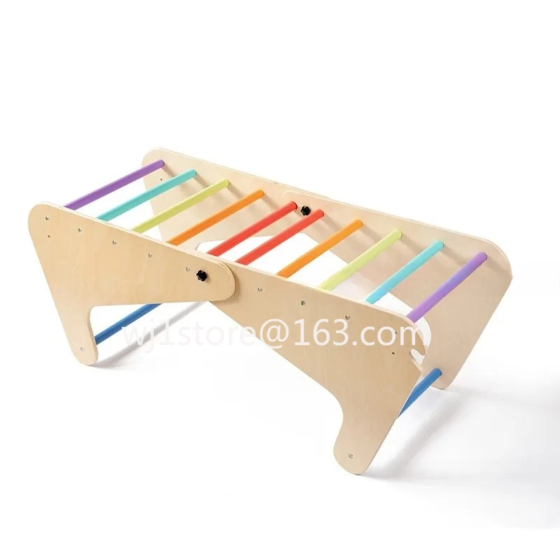Wooden children's climbing frame Indoor household slide Climbing frame Family small climbing slide combination
Wooden children's climbing frame Indoor household slide Climbing frame Family small climbing slide combination