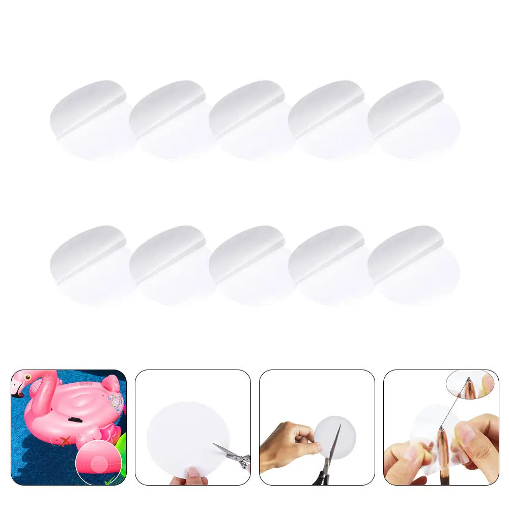 10Pcs Inflatable Products Repair Patch Adhesive Leakproof PVC Repair Sticker for Swim Ring Boat Kayak Raft Tent Air Mattress
10Pcs Inflatable Products Repair Patch Adhesive Leakproof PVC Repair Sticker for Swim Ring Boat Kayak Raft Tent Air Mattress