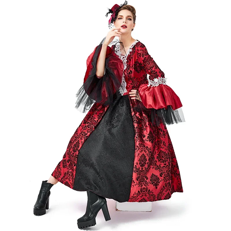 Adult Women Medieval Retro Renaissance Palace Style Queen Long Maxi Lace Dress Gown Halloween Cosplay Costumes Outfit
Adult Women Medieval Retro Renaissance Palace Style Queen Long Maxi Lace Dress Gown Halloween Cosplay Costumes Outfit