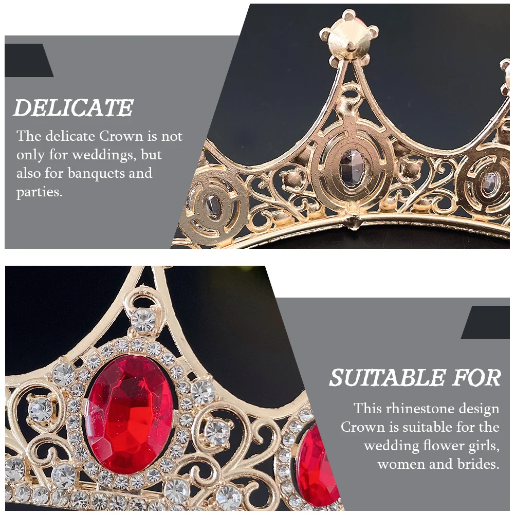 Rhinestone Tiara Wedding Headdress Elegant Crown-Shaped Headband Bridal Hair Decor Party Cosplay Headwear Bride Headdress
Rhinestone Tiara Wedding Headdress Elegant Crown-Shaped Headband Bridal Hair Decor Party Cosplay Headwear Bride Headdress