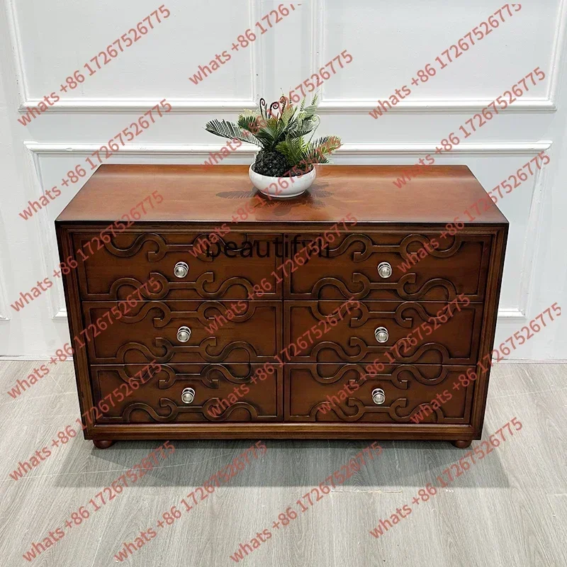 A American light luxury solid wood porch chest simple modern living room bedroom French lockerA4567
A American light luxury solid wood porch chest simple modern living room bedroom French lockerA4567